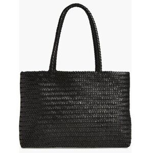 Madewell Black Woven Tote Bag